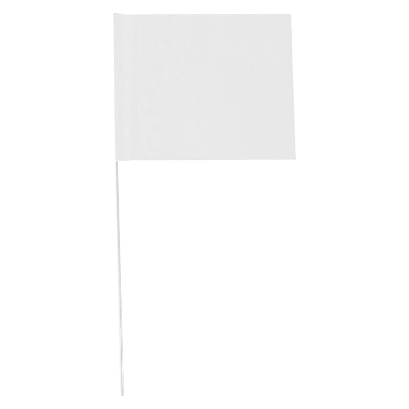 Blackburn 5" x 6" PVC Marking Flags with PVC Stakes | 50 Pack