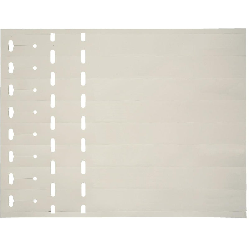 White Laser Strip Loop-Lock Tags, 11" x 1", PK. Qty. 1,000