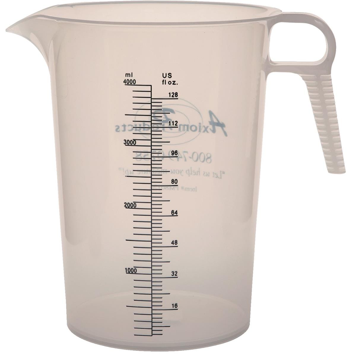 128 oz Accu-Pour Polypropylene Measuring Pitcher