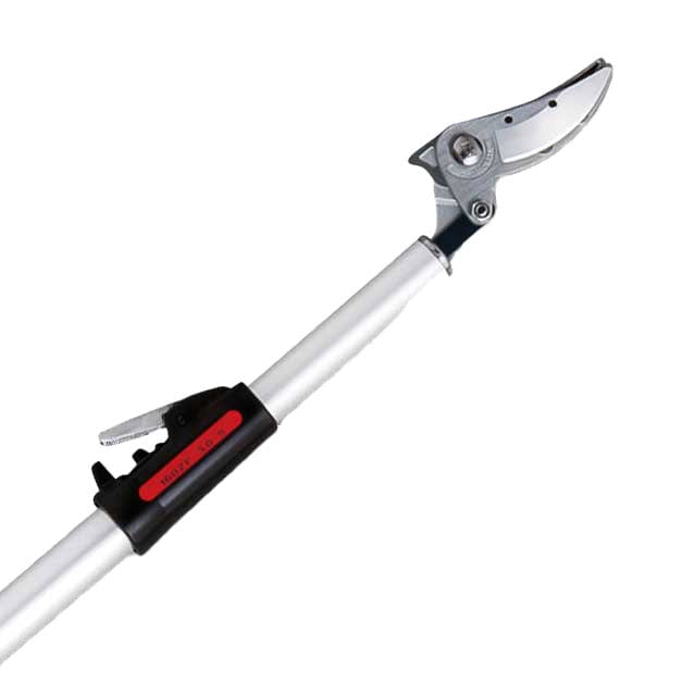 Closeup of the blade on a ARS ZF Series Cut-and-Hold Telescopic Tree Pruner