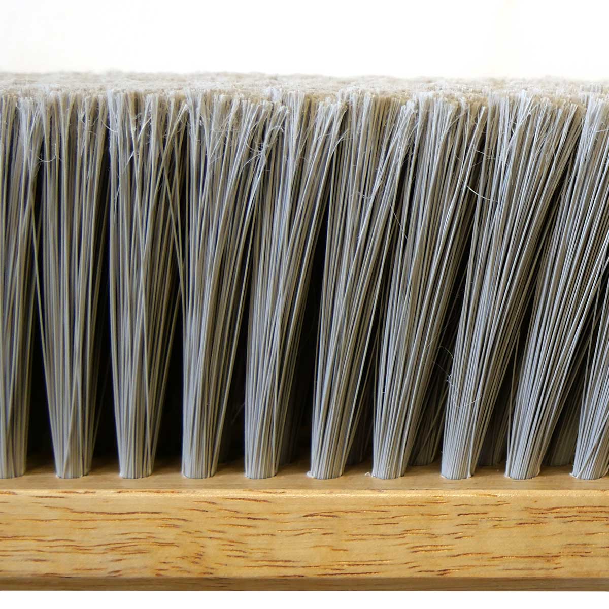 Closeup of Magnolia Brush 24" Gray Flexsweep Flagged Poly Broom Head only