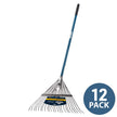 Gemplers 24-Tine Leaf Rake, Fiberglass Handle, 12pk