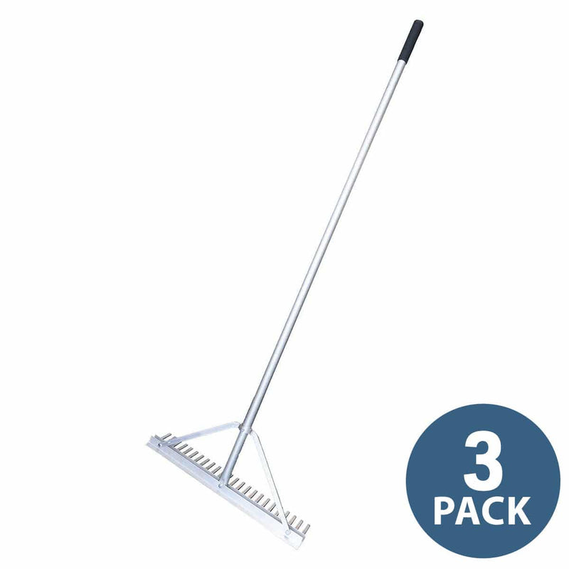 Gemplers 24" Landscapers Rake with Aluminum Handle | 3 pack