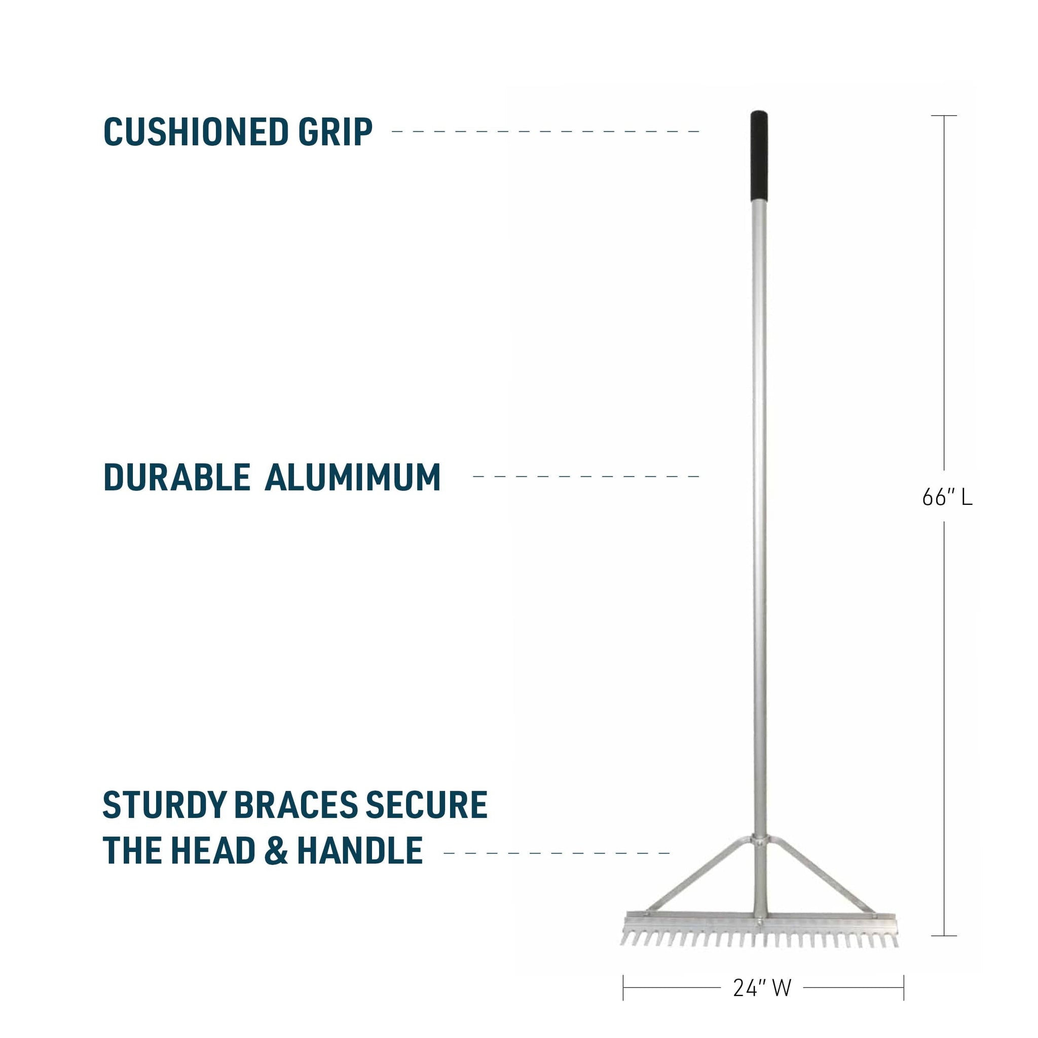 Gemplers 24" Aluminum Landscapers Rake