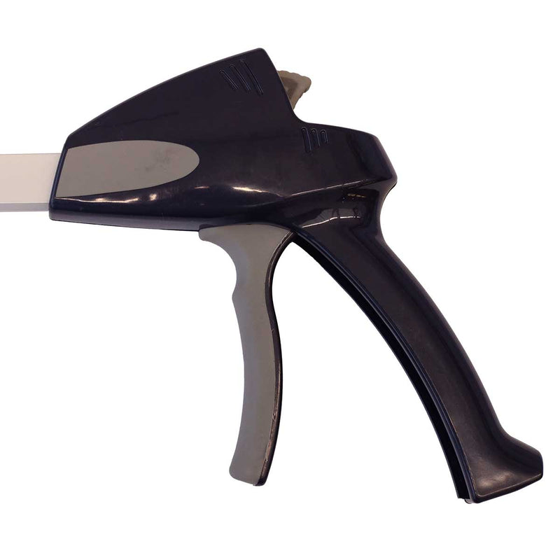Closeup of the handle on Gemplers Extended Length Folding Pickup Tool