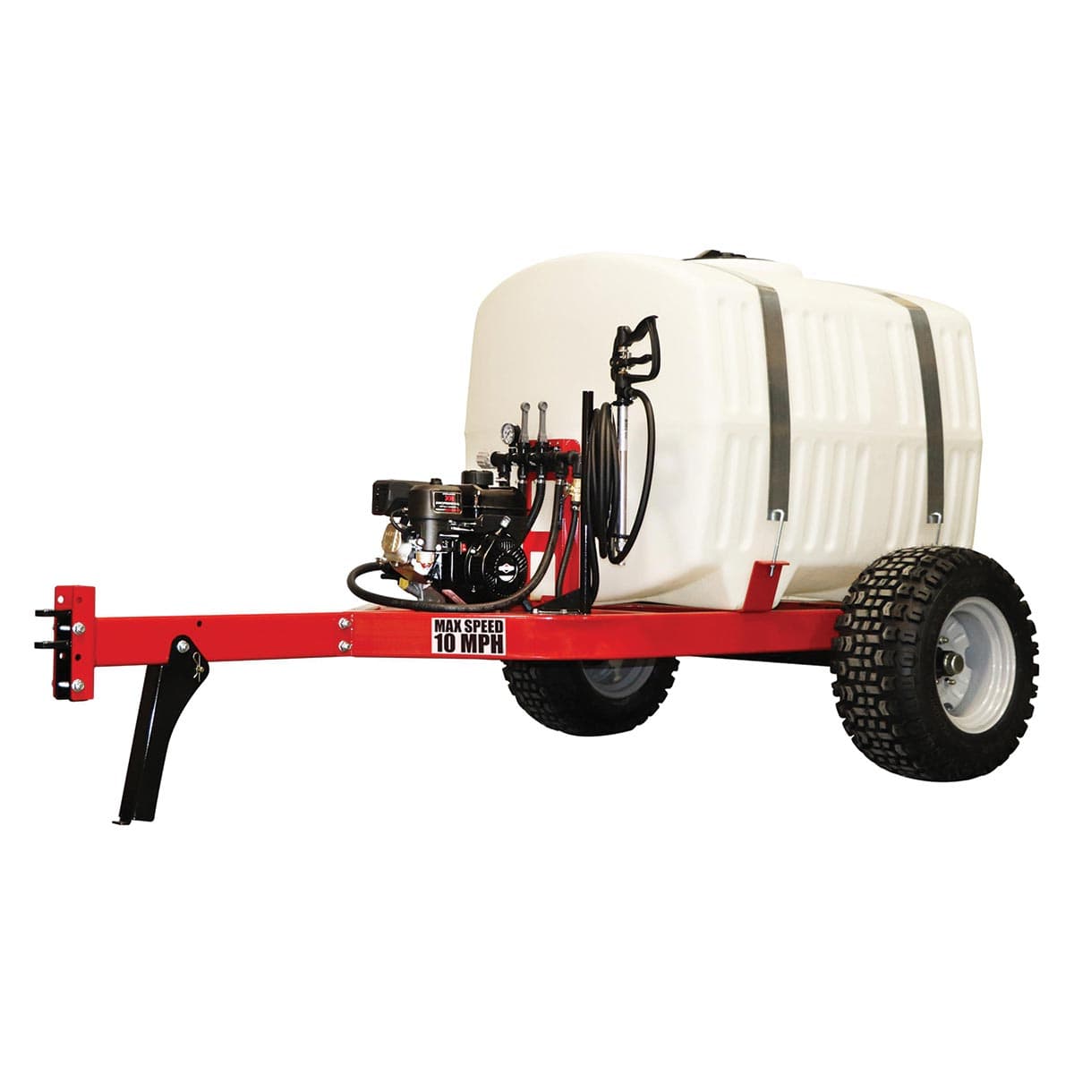 Fimco 200 Gallon Trailer Sprayer with 4 Roller Pump, Wand & Broadcast Boom