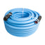 Commercial-grade rubber hose with brass fittings.