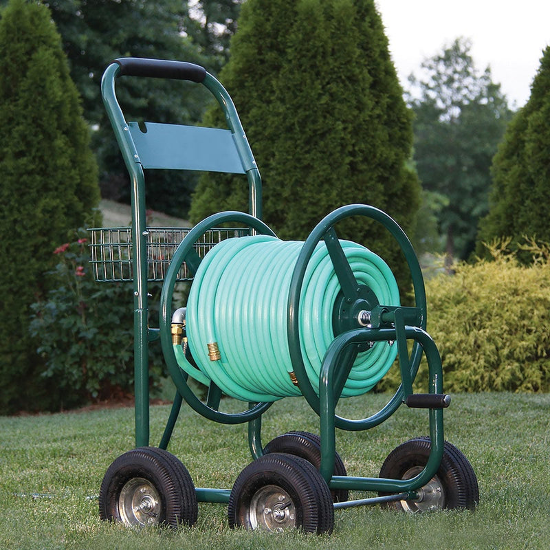 Liberty Garden Industrial 4-Wheel Hose Cart