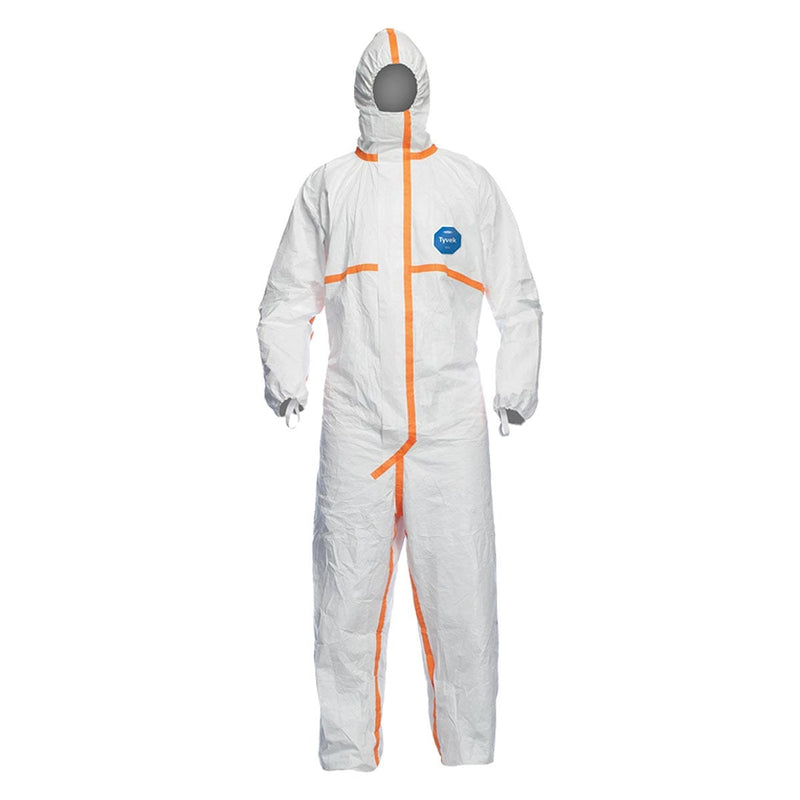 DuPont Tyvek 800 Hooded Coveralls with Elastic Wrists & Ankles | 25pk