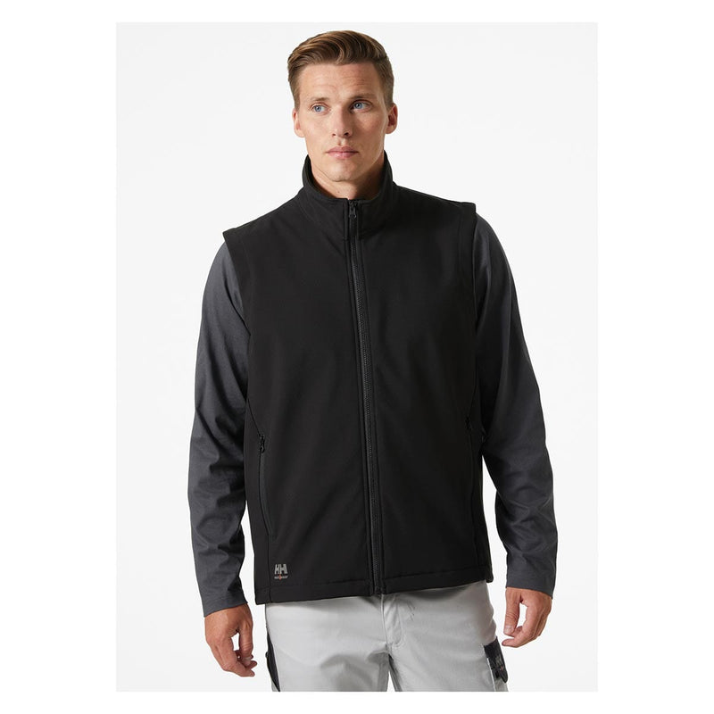 Black Helly Hansen Manchester 2.0 Zip In Softshell Vest
