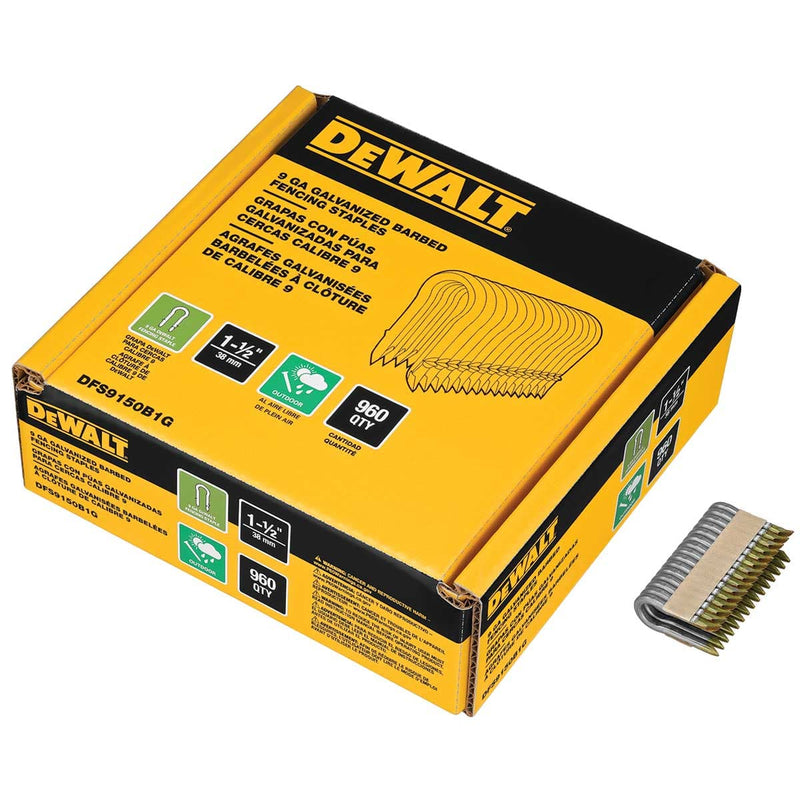 DEWALT 9 GA Galvanized Barbed Fencing Staples