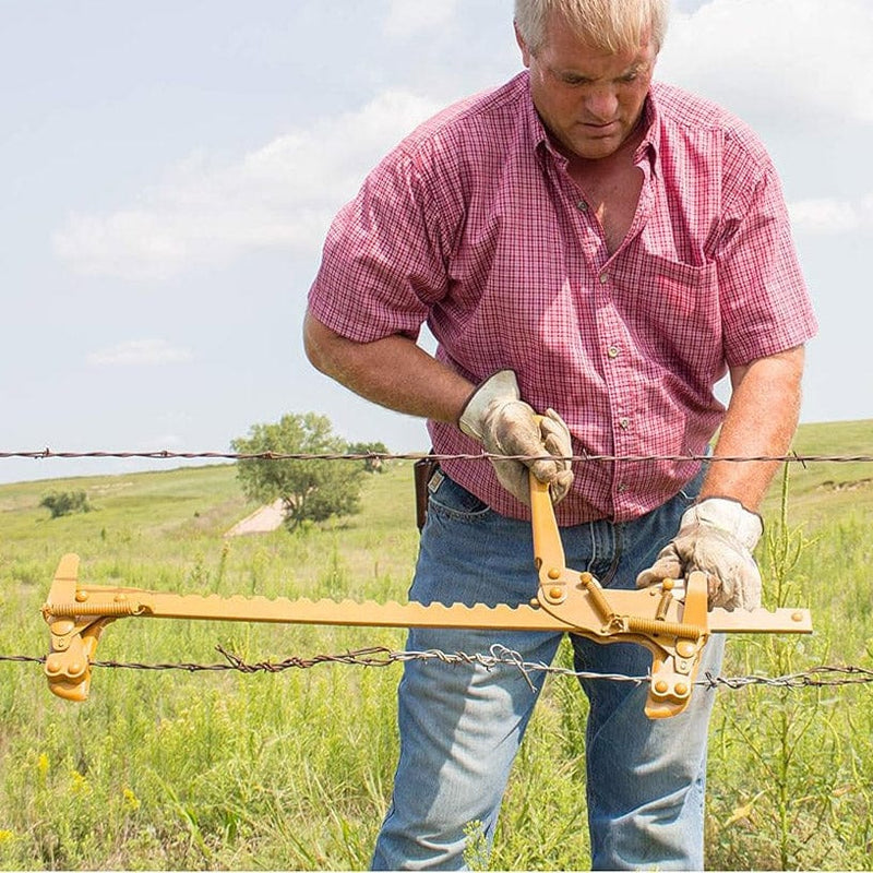 Two-Hook Wire Fence Stretcher