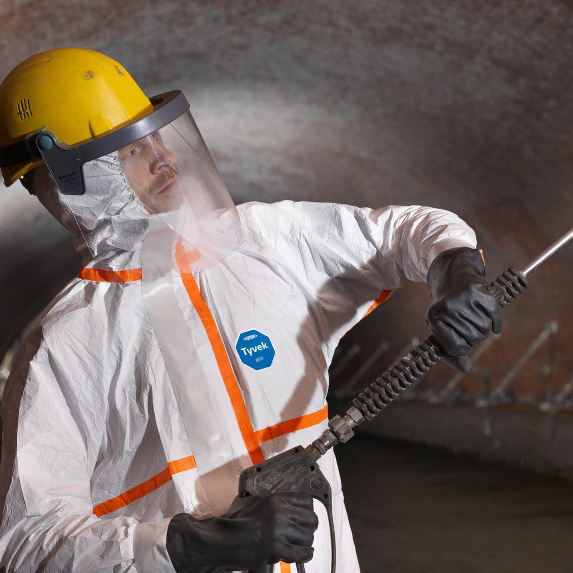 DuPont Tyvek 800 Hooded Coveralls with Elastic Wrists & Ankles | 25pk