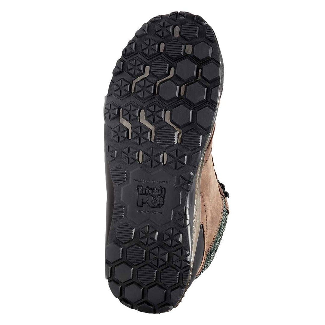 Sole of the green Timberland PRO Reaxion Composite Toe Boot