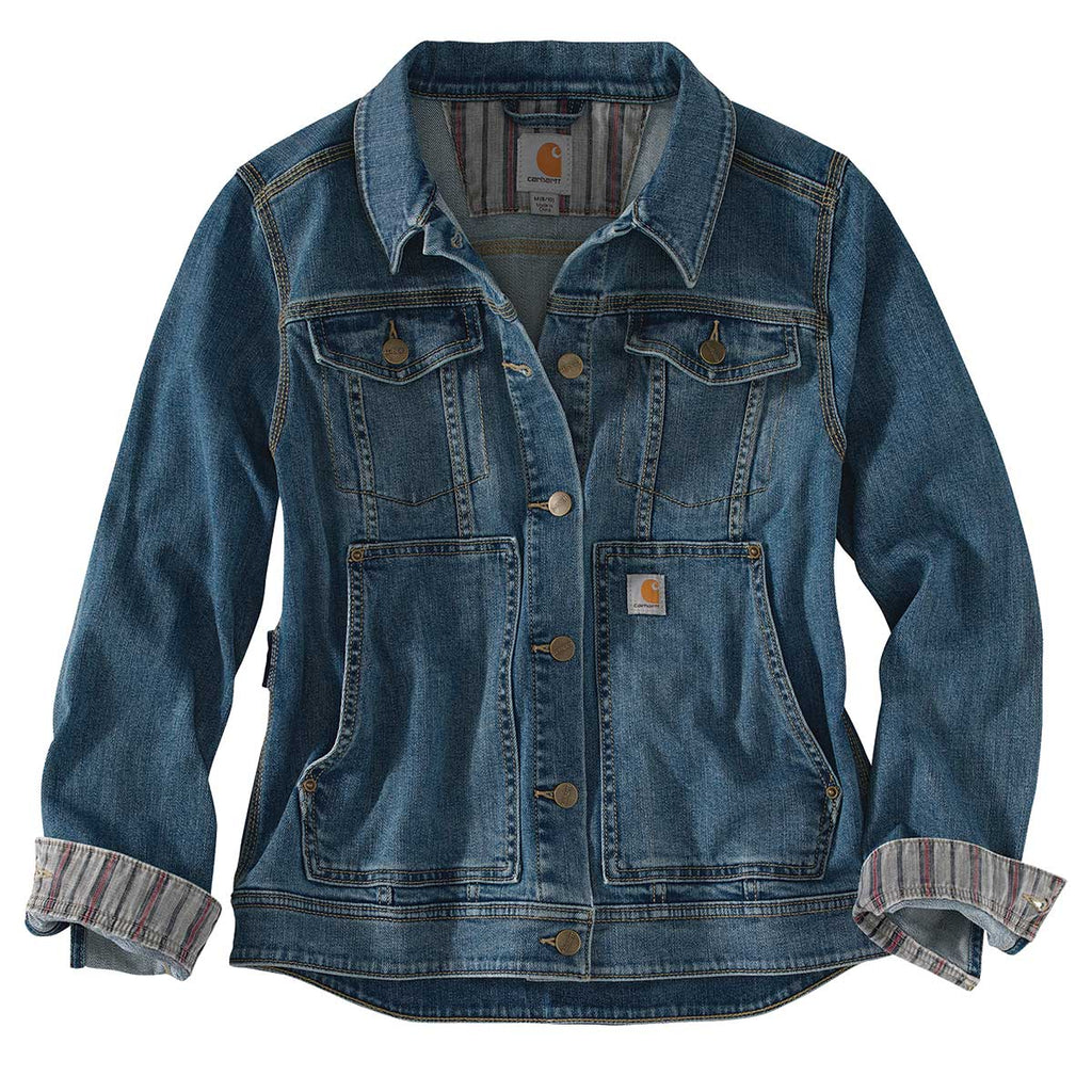 Carhartt Jeans: Women's Faded Indigo WB041 FBI Original Fit