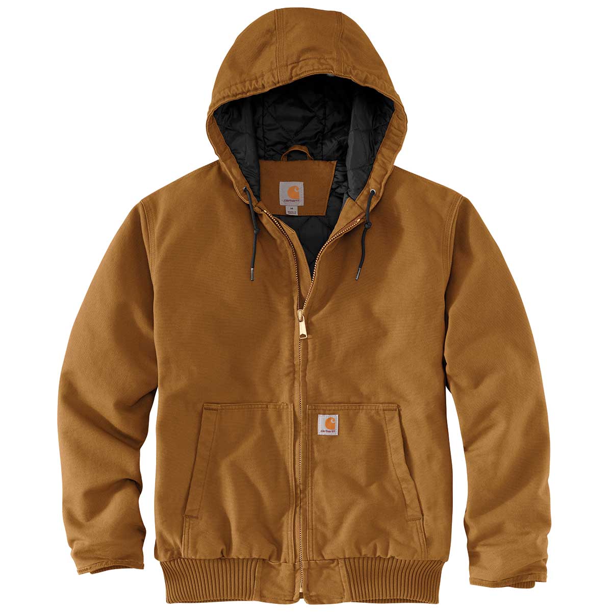 Brown Carhartt J130 Washed Duck Insulated Active Jac