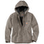 Taupe Gray Carhartt Women's 0J141 Washed Duck Sherpa-Lined Jacket