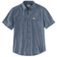 Denim Blue Chambray Carhartt Loose Fit Midweight Chambray Short-Sleeve Shirt