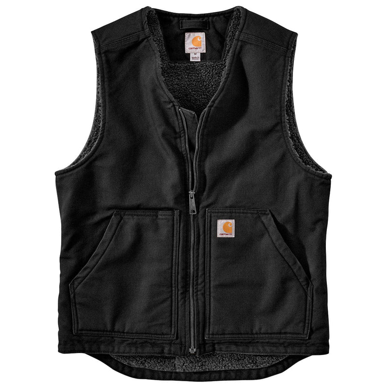 Carhartt 0V394-M Washed Duck Sherpa-Lined Vest