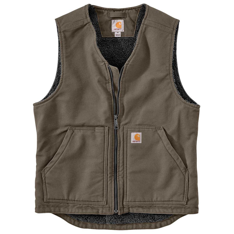 Carhartt 0V394-M Washed Duck Sherpa-Lined Vest