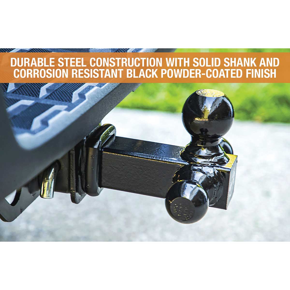 Black Tri-Ball Mount Hitch