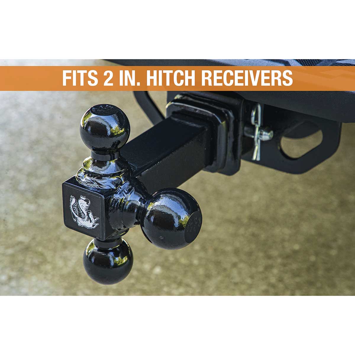 Black Tri-Ball Mount Hitch