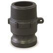 Banjo Polypropylene Cam Lever Couplings, Male Adapter x Male Thread