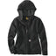 Black Carhartt Women's Relaxed Fit Midweight Full Zip Hooded Sweatshirt