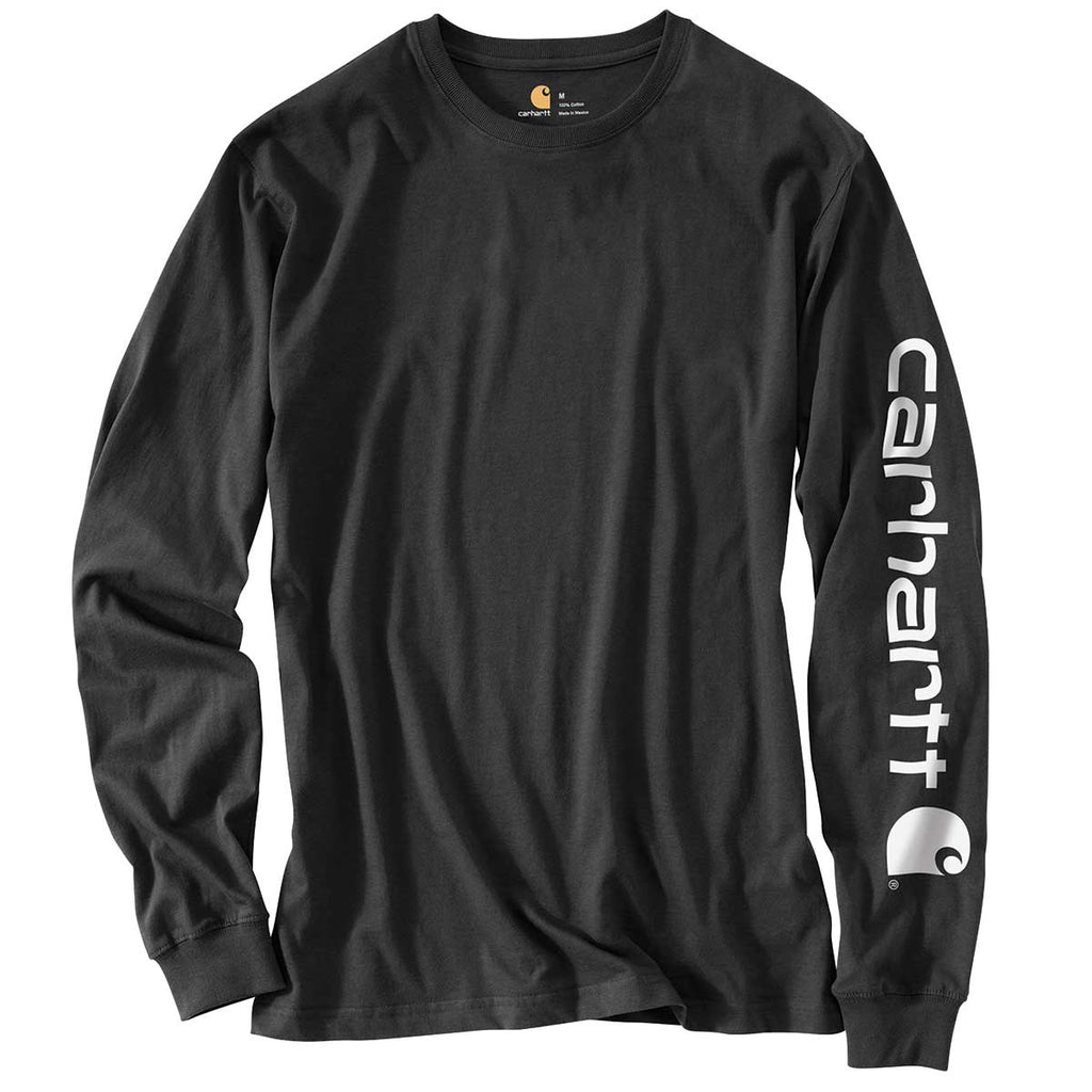 Carhartt Men's Signature Logo Long Sleeve T-Shirt | Gemplers