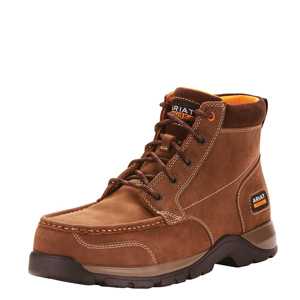 Stivali Chukka Antinfortunistici S3 Rugged Terrain - Pelle, Punta In Acciaio, Impermeabili (Taglie 4-13 UK)