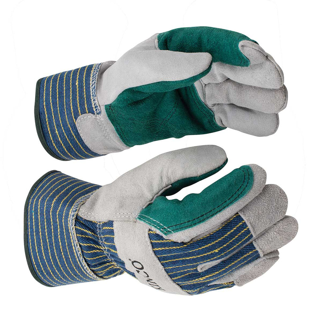 by GLAD Hand GOODLIGHT VELVET ケンコバ RUDO Kinco Suede Cowhide with Double-Palm Gloves & Safety Cuff | Gemplers