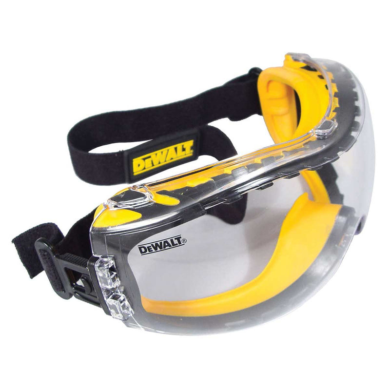Clear DEWALT Concealer Safety Goggles