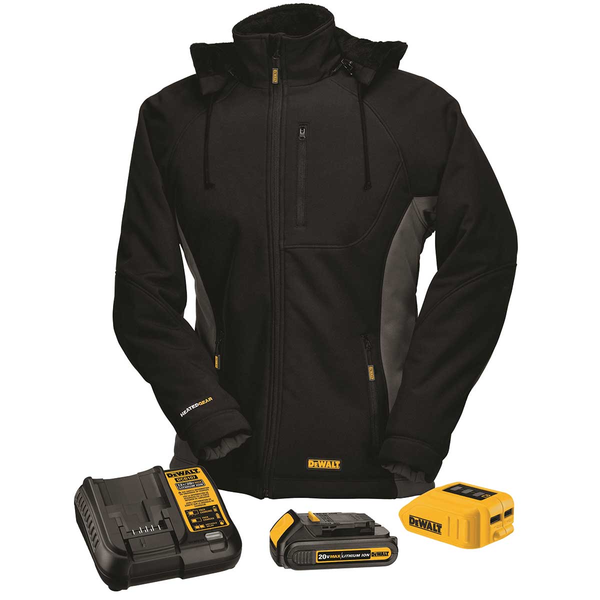 DEWALT 20V 12V MAX Women s Black Heated Jacket Kit Gemplers