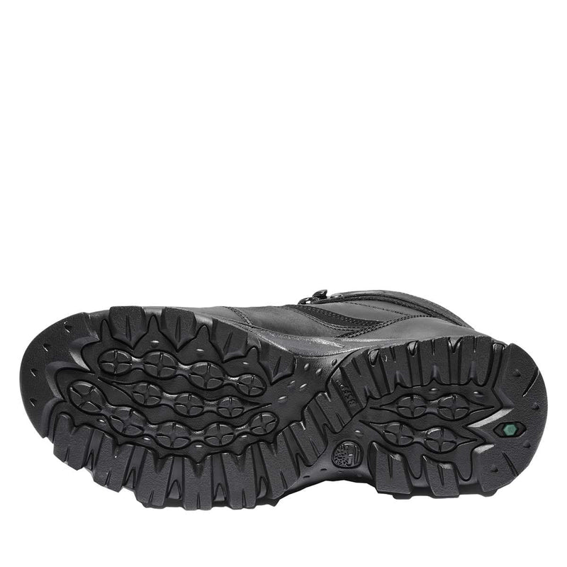 Image showing the sole of the black Timberland Tree Men's Mt. Maddsen Mid Waterproof Hiking Boots