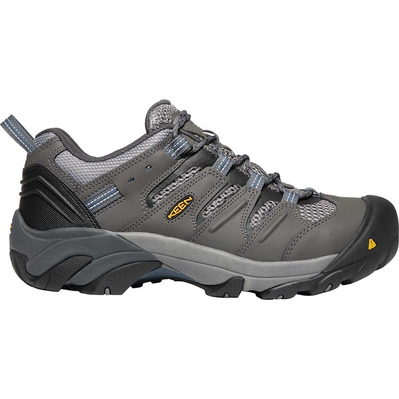 Side view of the magnet KEEN Utility Lansing Low Steel Toe Work Shoe