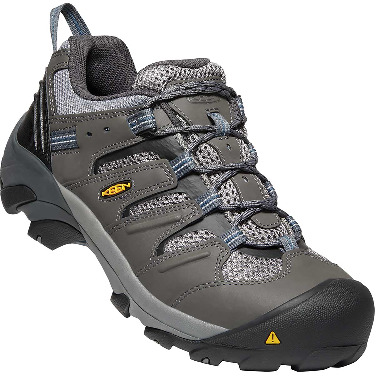 Magnet/Majolica Blue KEEN Utility Lansing Low Steel Toe Work Shoe