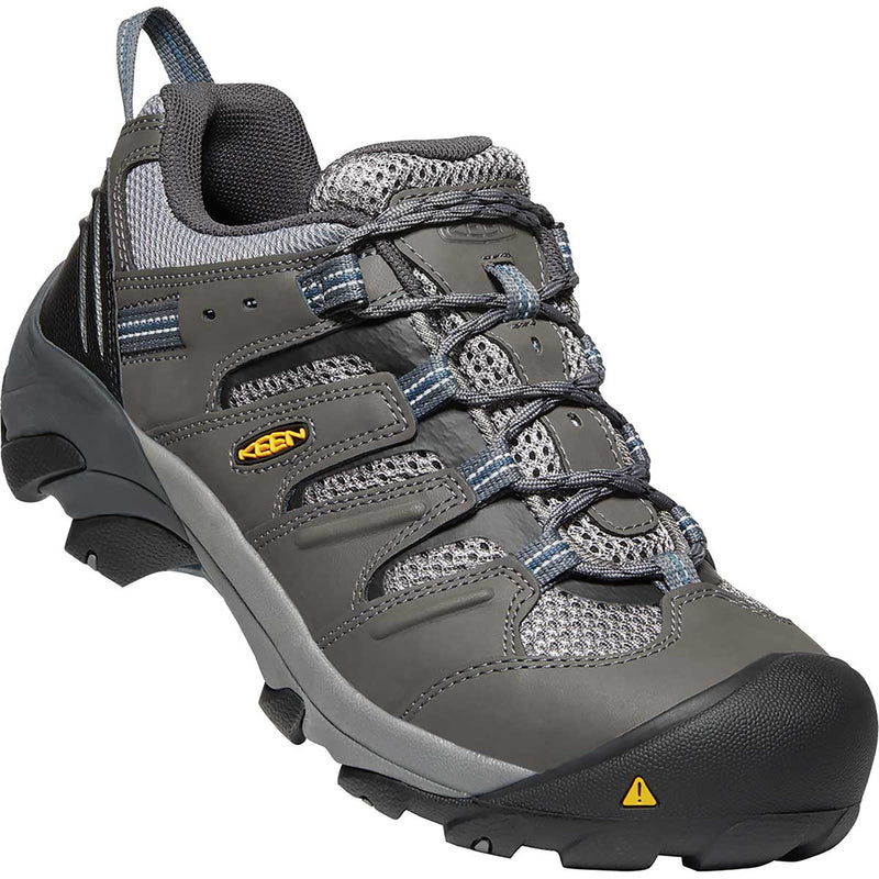 Magnet/Majolica Blue KEEN Utility Lansing Low Steel Toe Work Shoe