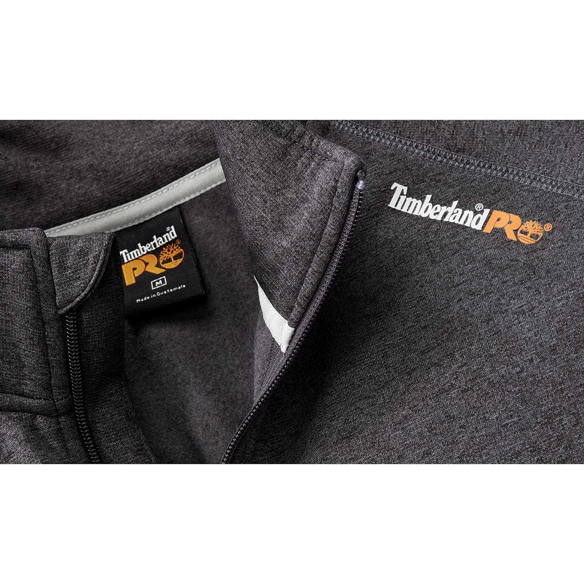 Closeup of Timberland PRO Men's Understory Quarter-Zip Fleece Shirt