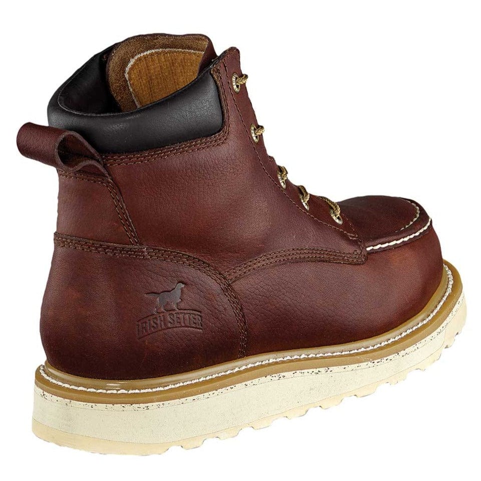 Closeup of the heel of Irish Setter Men's Ashby 6" Safety Toe Boots