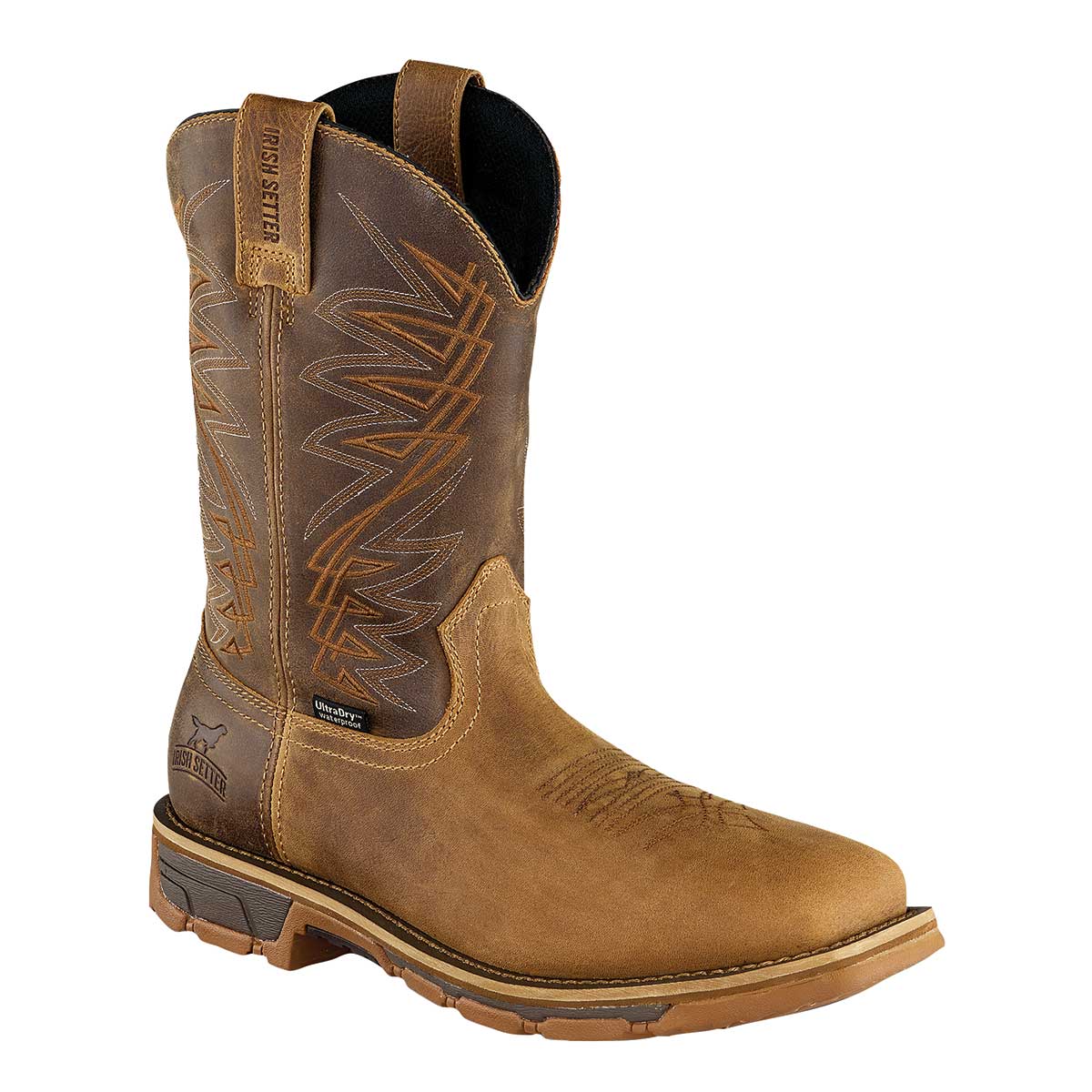 Brown Irish Setter Men's Marshall 11" Steel Toe Pull-On Boots