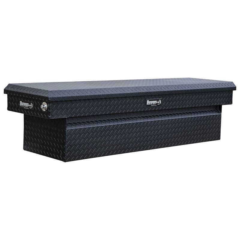 Matte Black Diamond Tread Aluminum Crossover Truck Tool Box