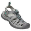Medium Grey/Peacock Green KEEN Women's Whisper Sandals