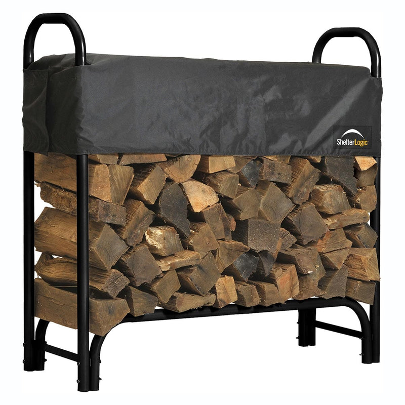 Shelterlogic Heavy Duty 4 ft. Firewood Rack with Cover
