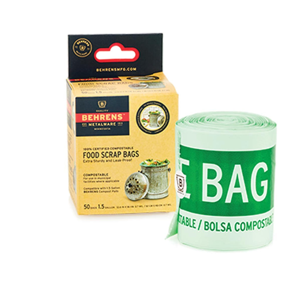 Bio Bag Compostable Small 3 Gallon Food Scraps Bags - Plastic, Foil &  Storage