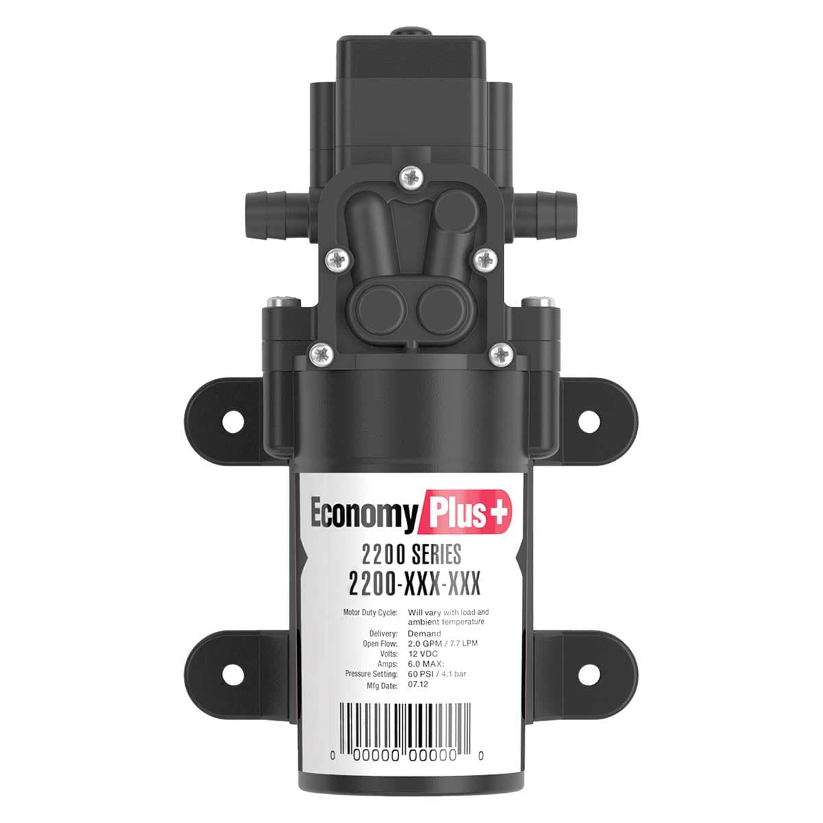 Remco Pump 2200 Series 1.0GPM, 40 PSI, Demand, 12V, 3/8" HB , 2-Pin Connector 2240-1B1-10E-SB