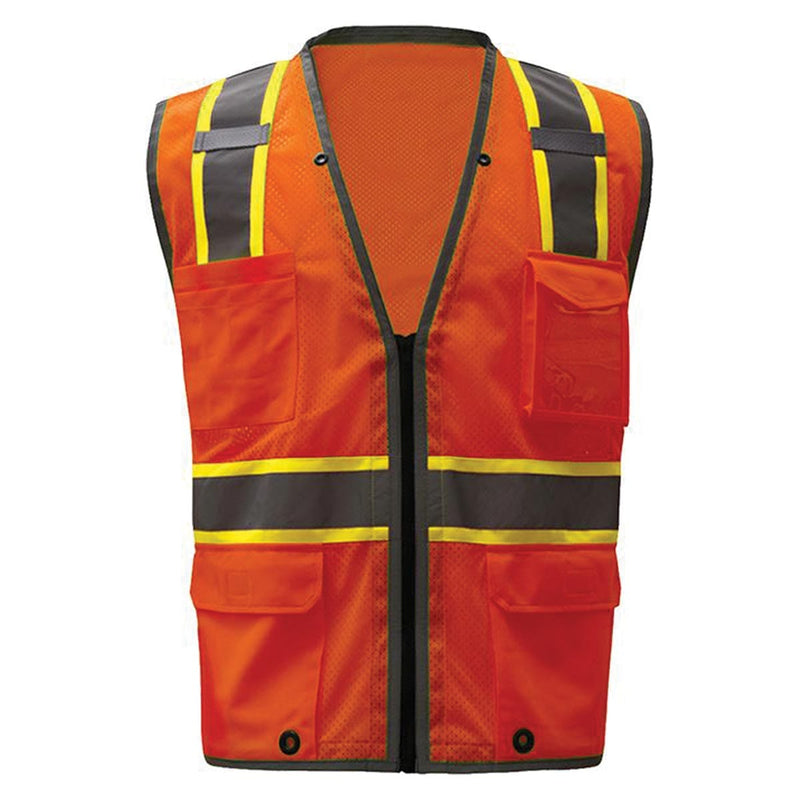 Orange GSS Safety ANSI 2 Premium Hyper-Lite Hi-Vis Vest