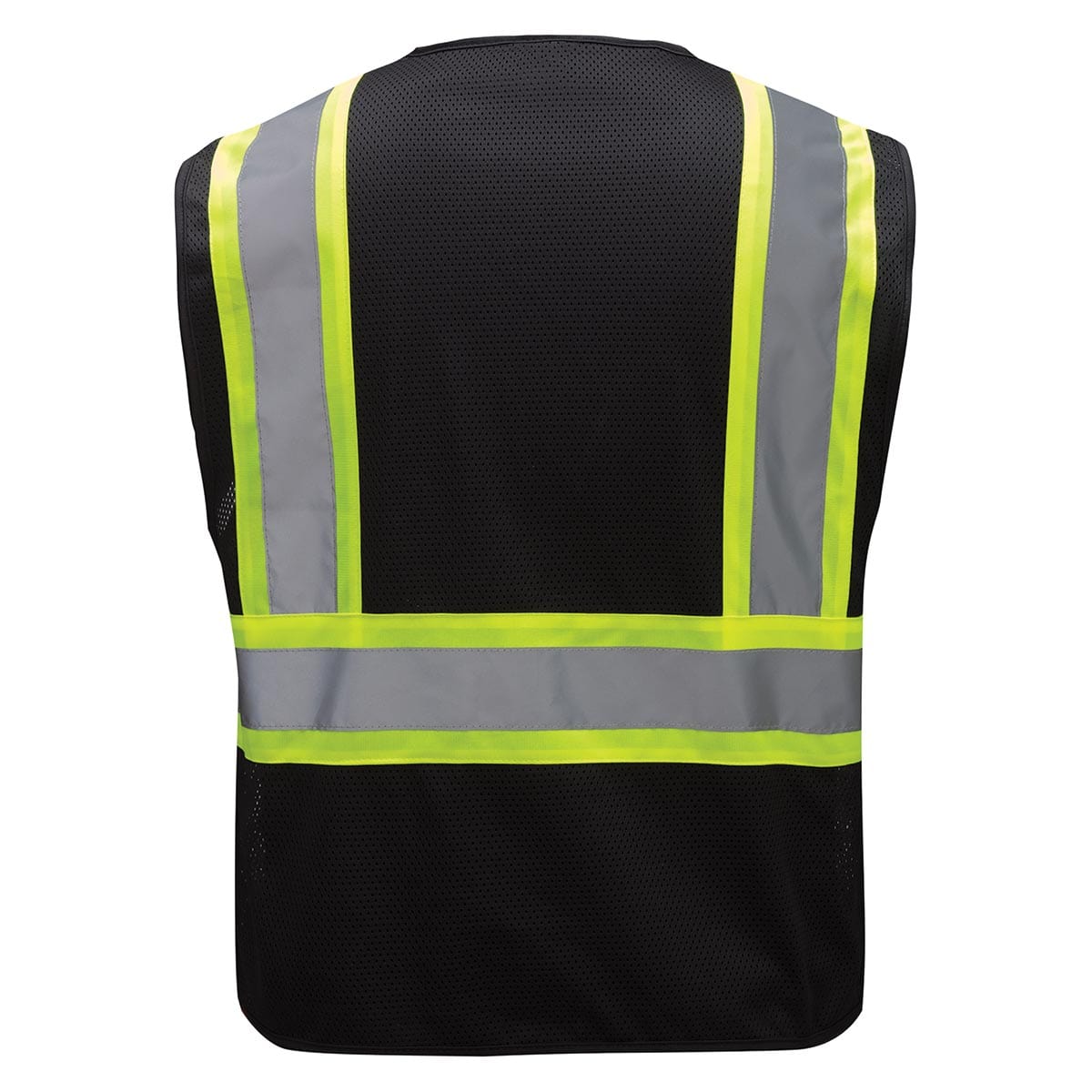 Black GSS Safety Enhanced Visibility Multi-Color Vest