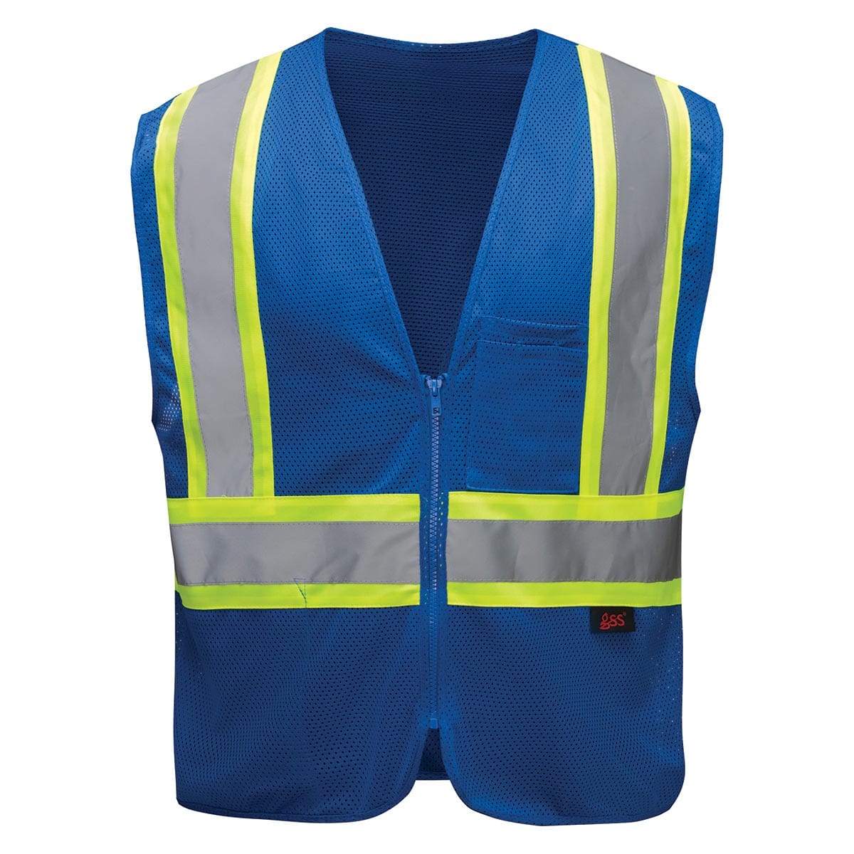 Blue GSS Safety Enhanced Visibility Multi-Color Vest