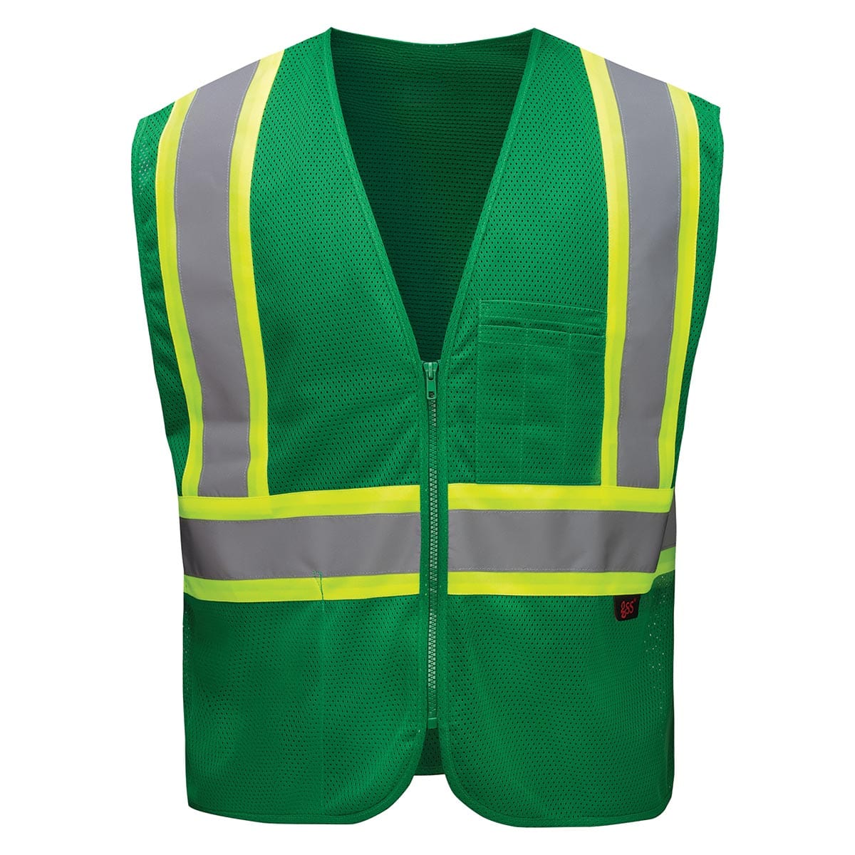Forest Green GSS Safety Enhanced Visibility Multi-Color Vest