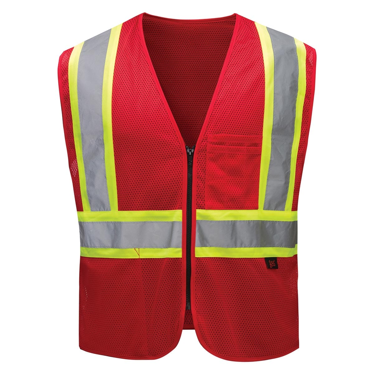 Red GSS Safety Enhanced Visibility Multi-Color Vest